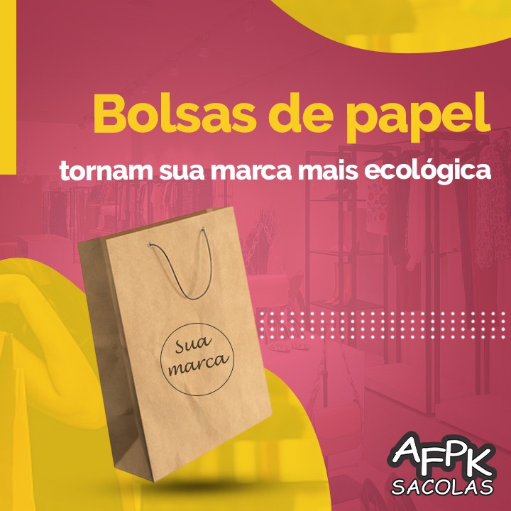 Bolsas de papel tornam sua marca mais ecológica