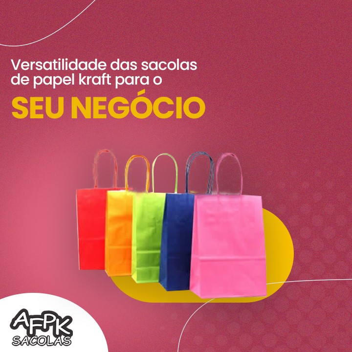 Versatilidade das sacolas de papel kraft para o seu negócio