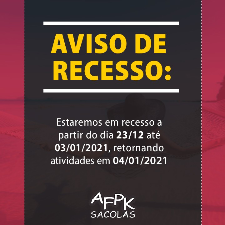 Aviso Recesso