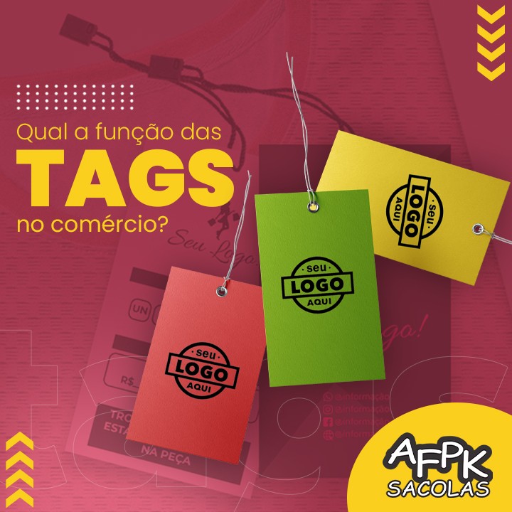 Qual a função das tags no comércio?