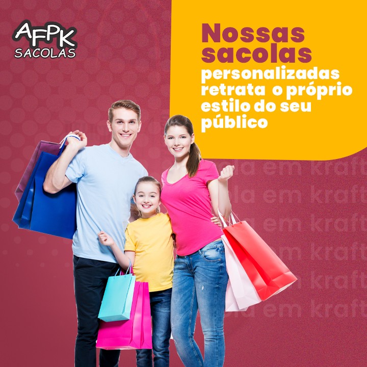 Nossas  sacolas  personalizadas  retrata o próprio estilo do seu  público