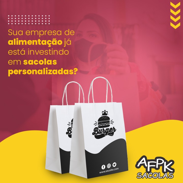 Sua empresa de alimentação já está investindo em sacolas personalizadas?