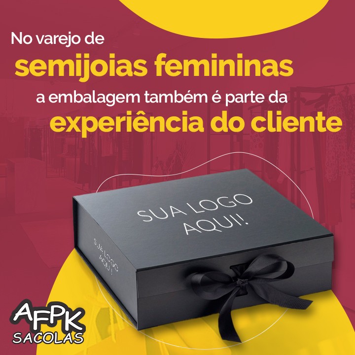 No varejo de semijoias femininas a embalagem também é parte da experiência do cliente