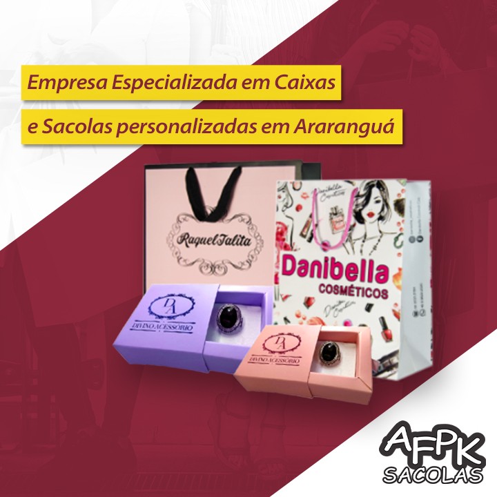 Empresa Especializada em Caixas e Sacolas personalizadas em Araranguá