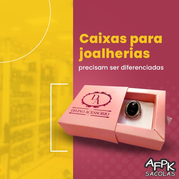 Caixas para joalherias precisam ser diferenciadas