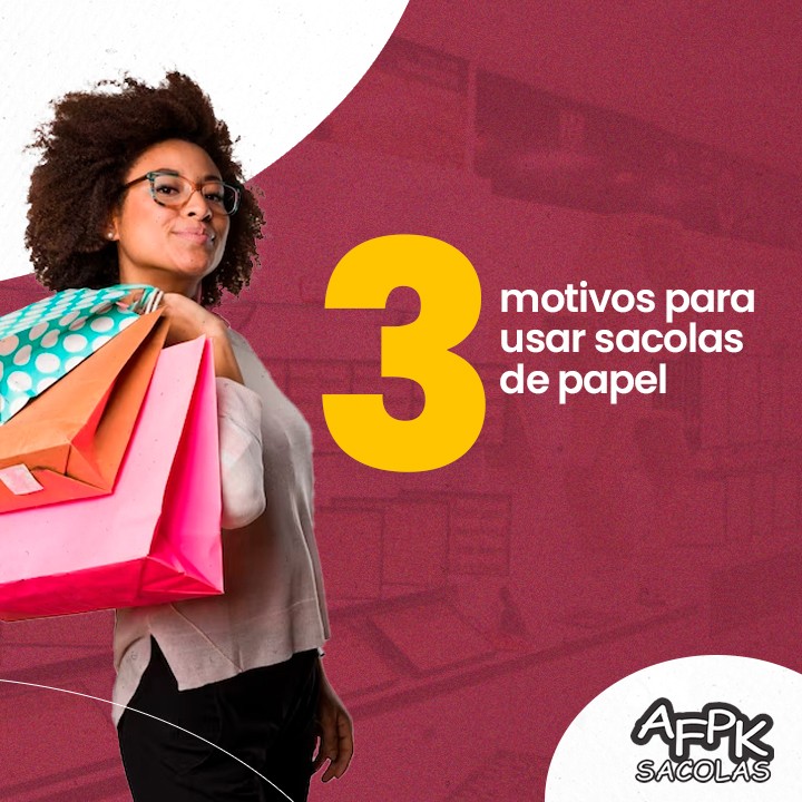 3 motivos para usar sacolas de papel