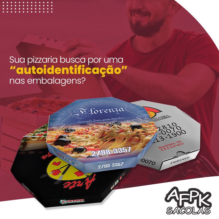 Sua pizzaria busca por uma auto identificação nas embalagens?