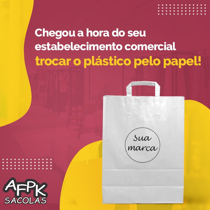 Chegou a hora do seu estabelecimento comercial trocar o plástico pelo papel